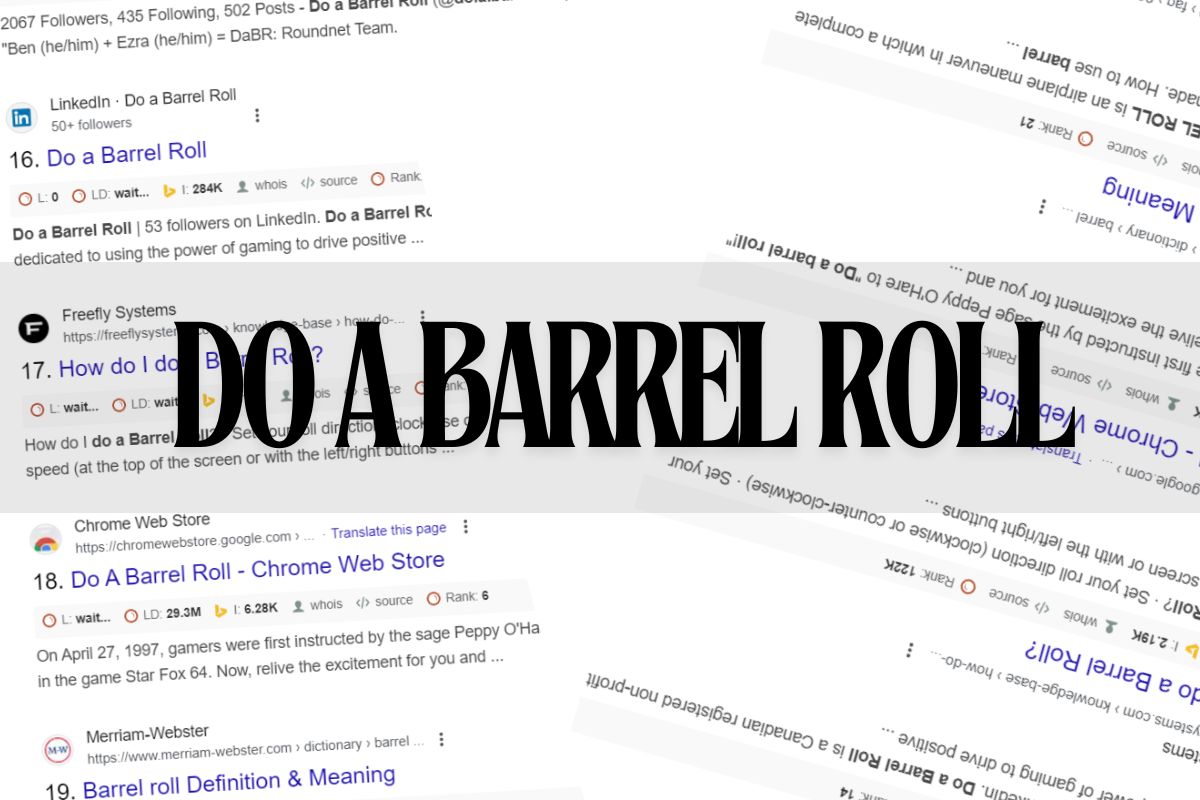 Do a Barrel Roll