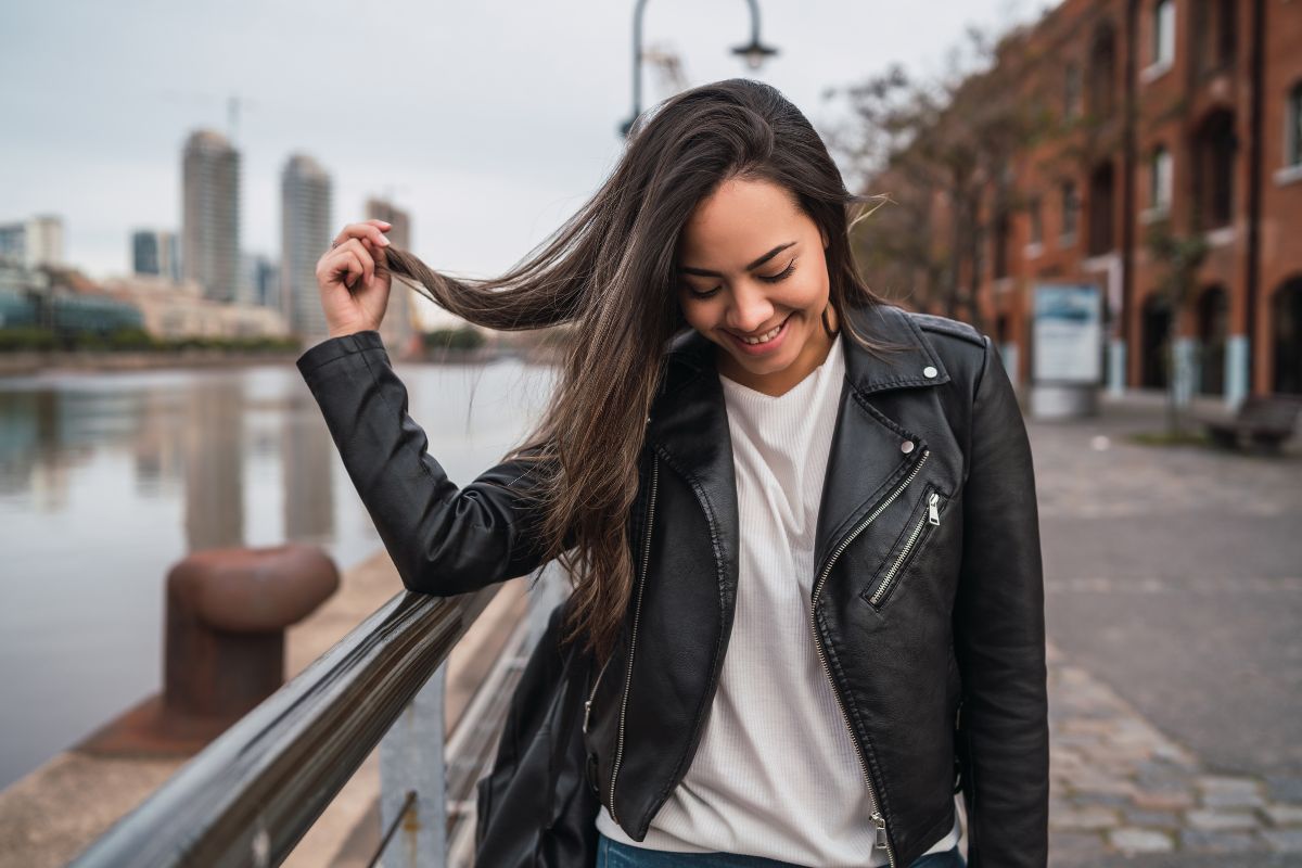 leather jacket