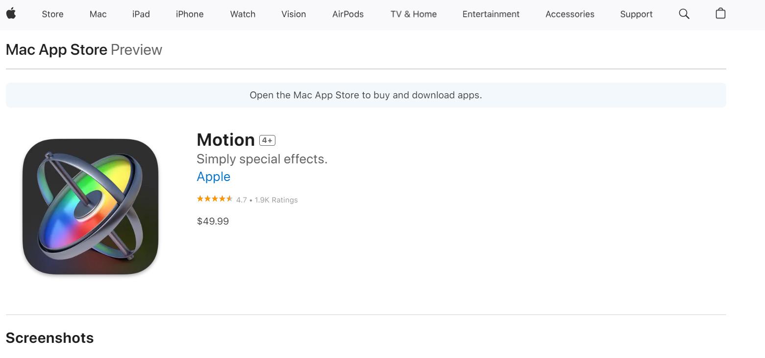 apple motion