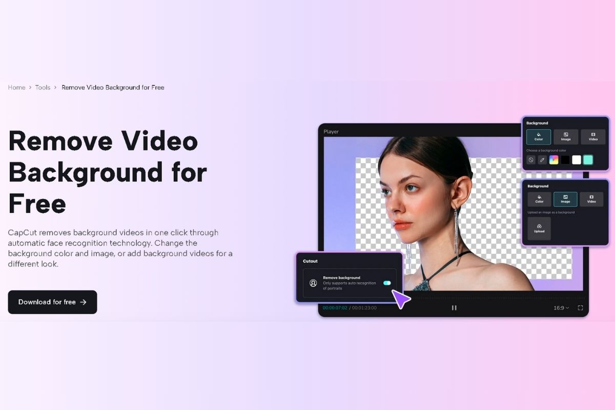 remove video background free