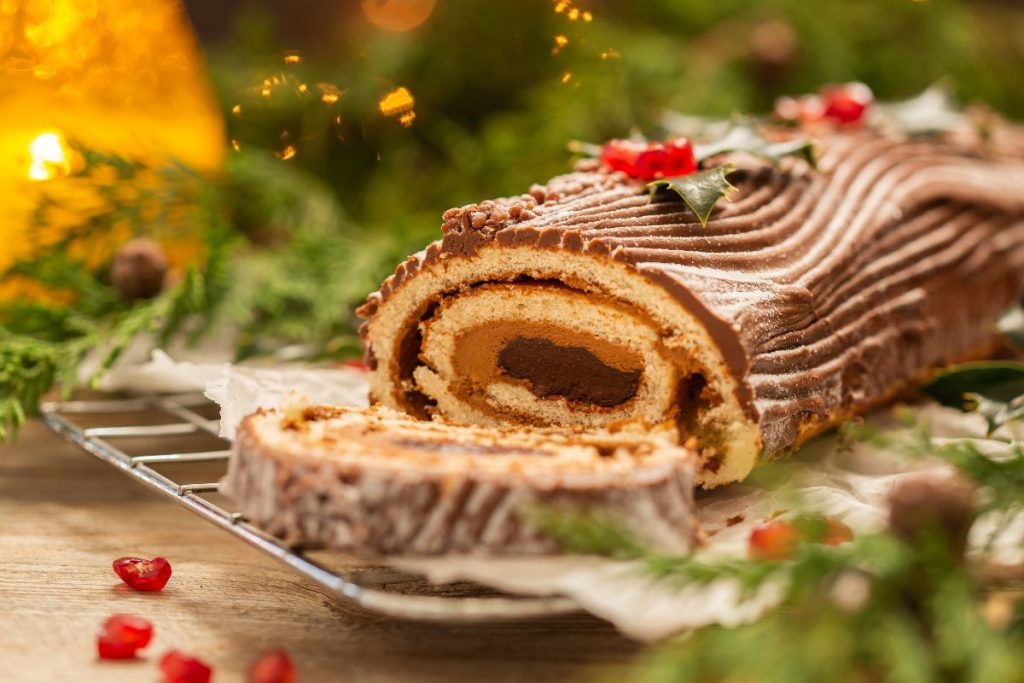 Christmas Log Cake